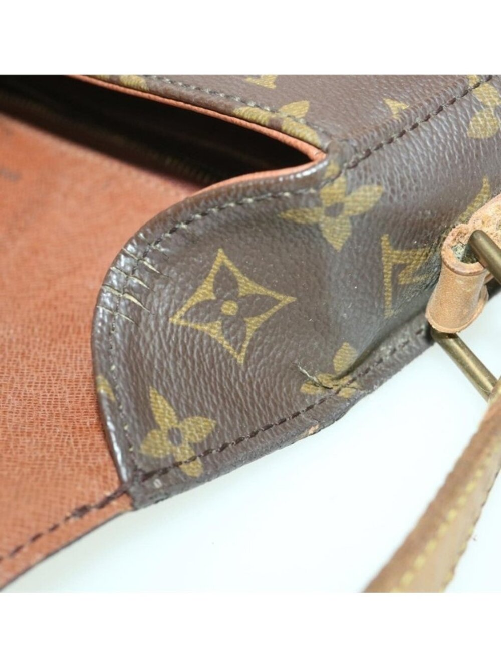 Authentic LOUIS VUITTON Monogram Saint Cloud GM Shoulder Bag M51242 LV - Picture 4 of 16